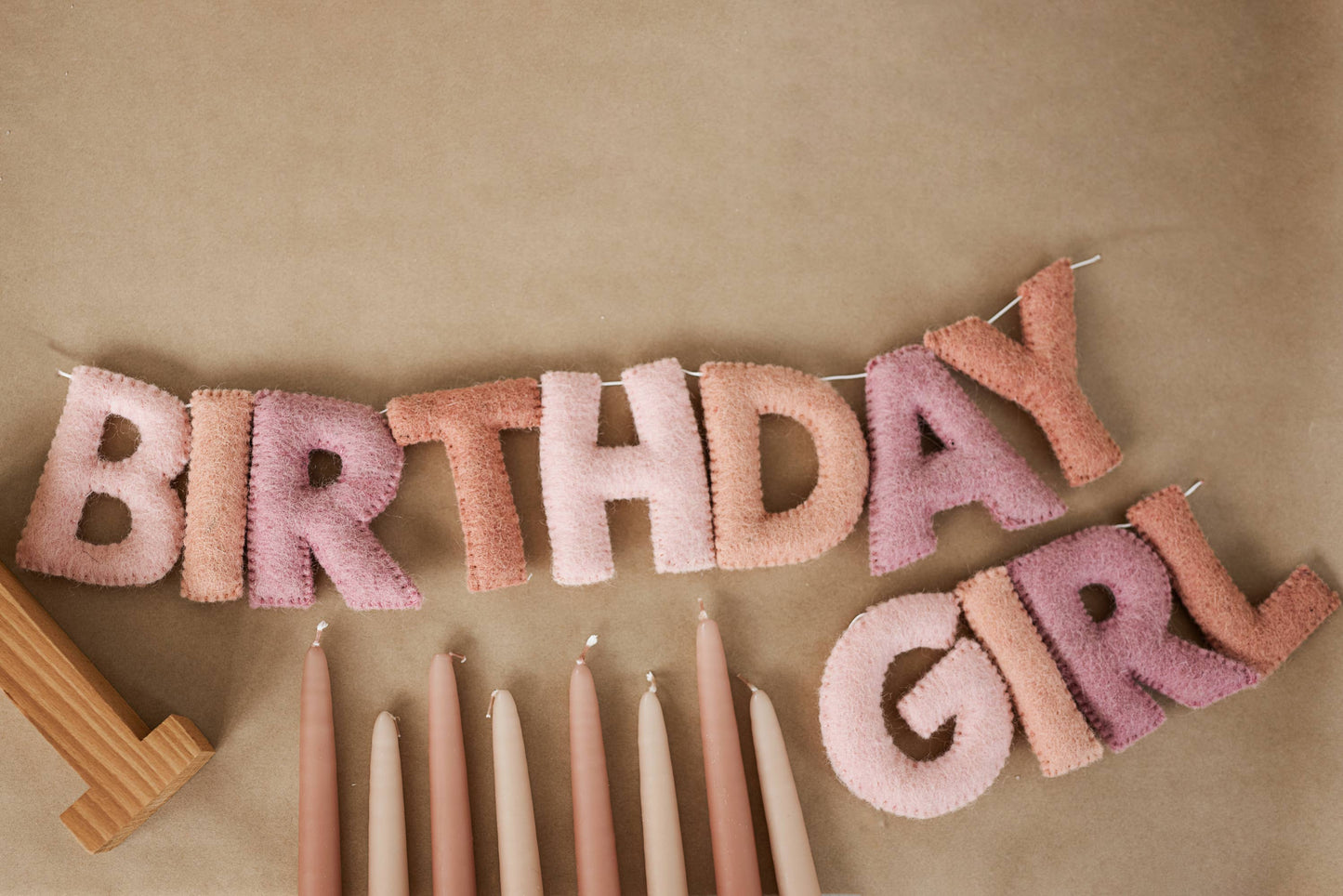Birthday girl Felt Letter Garland