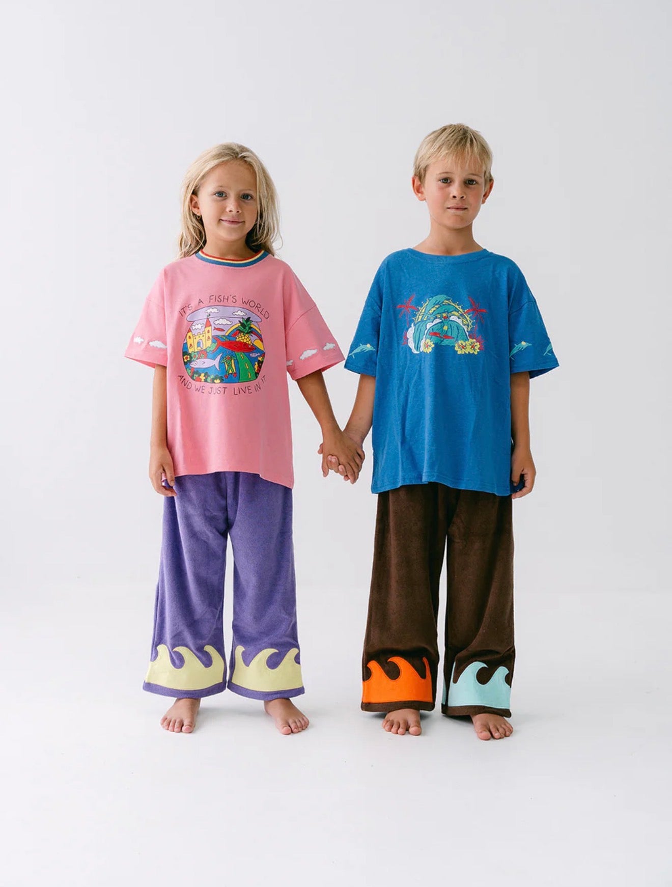 TERRY WAVE PANTS - VOLCANO BAY