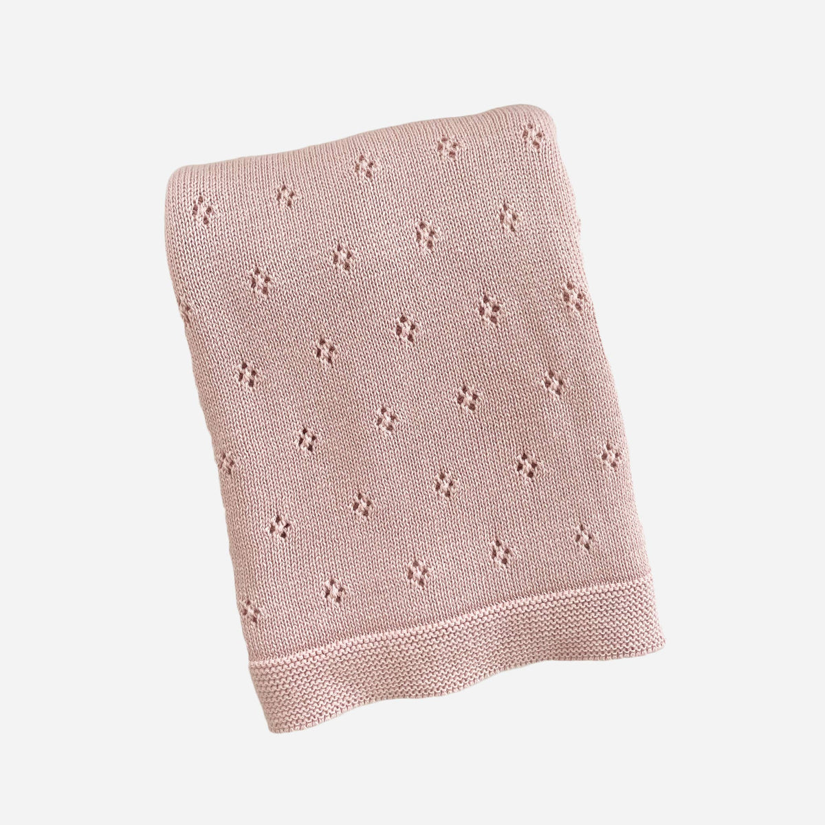 Heirloom Pique Blanket Blush Organic Cotton