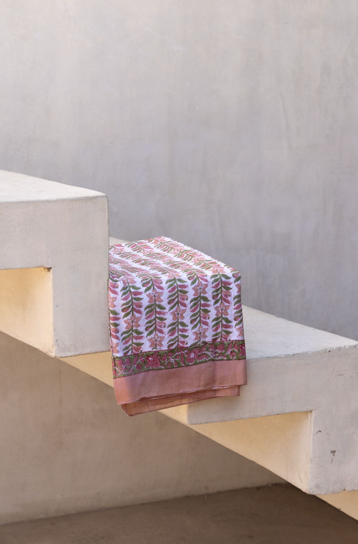 The Fox and The Mermaid - Block Printed Cotton Sarong