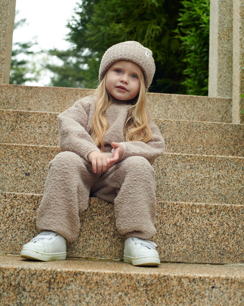 Fuzzy Boxy Sweater - Taupe