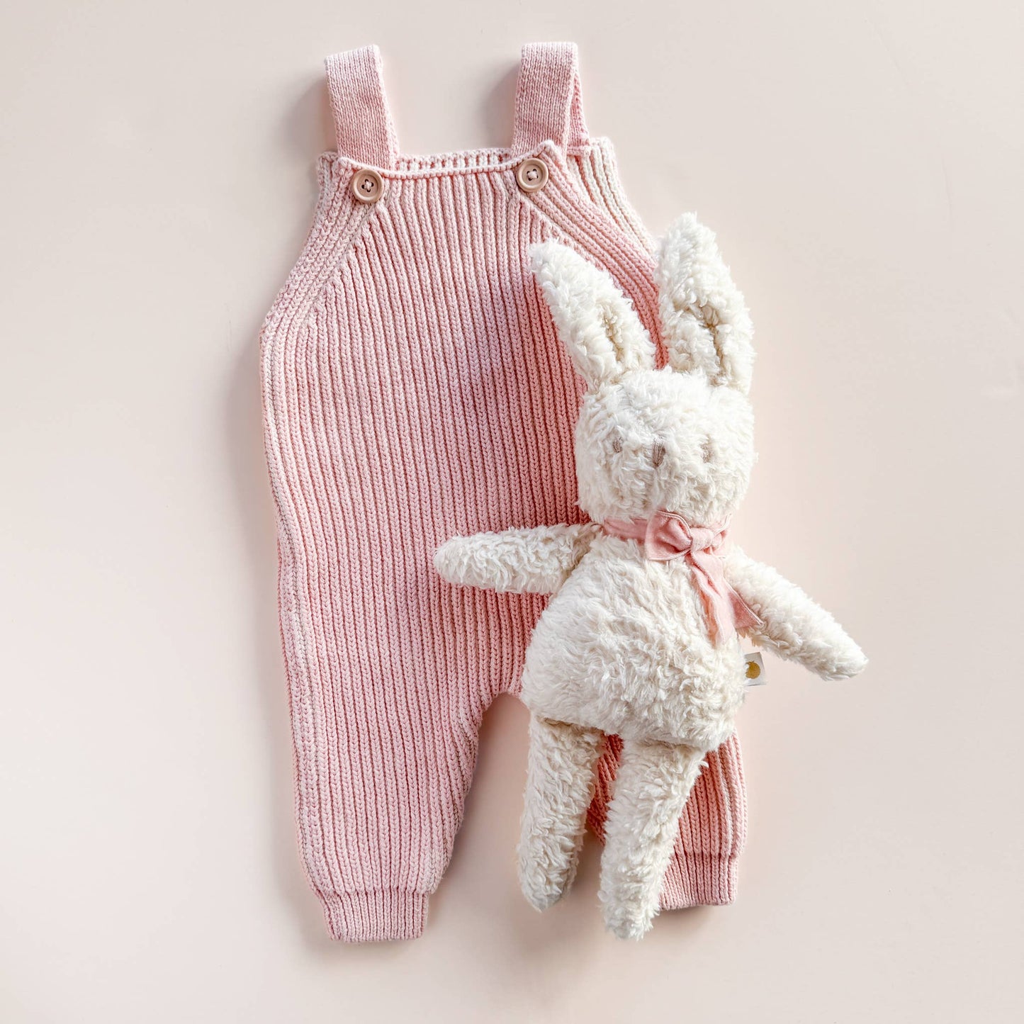 Organic Cotton Pink Overalls / OS