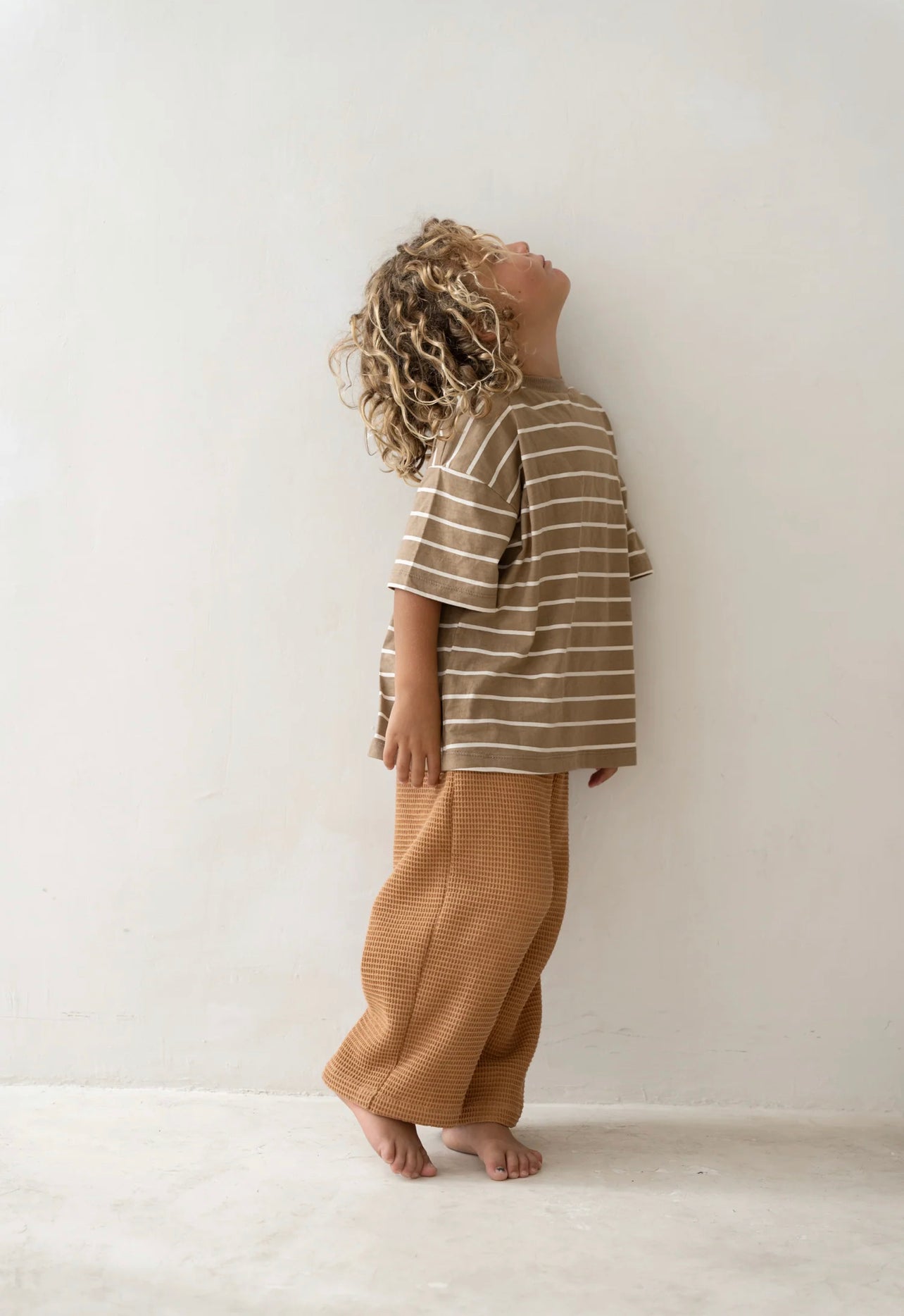 Basic Tee || Cocoa Stripe