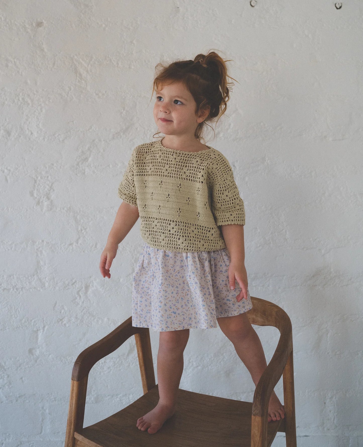 Lenni Skirt | Indigo Bloom Print