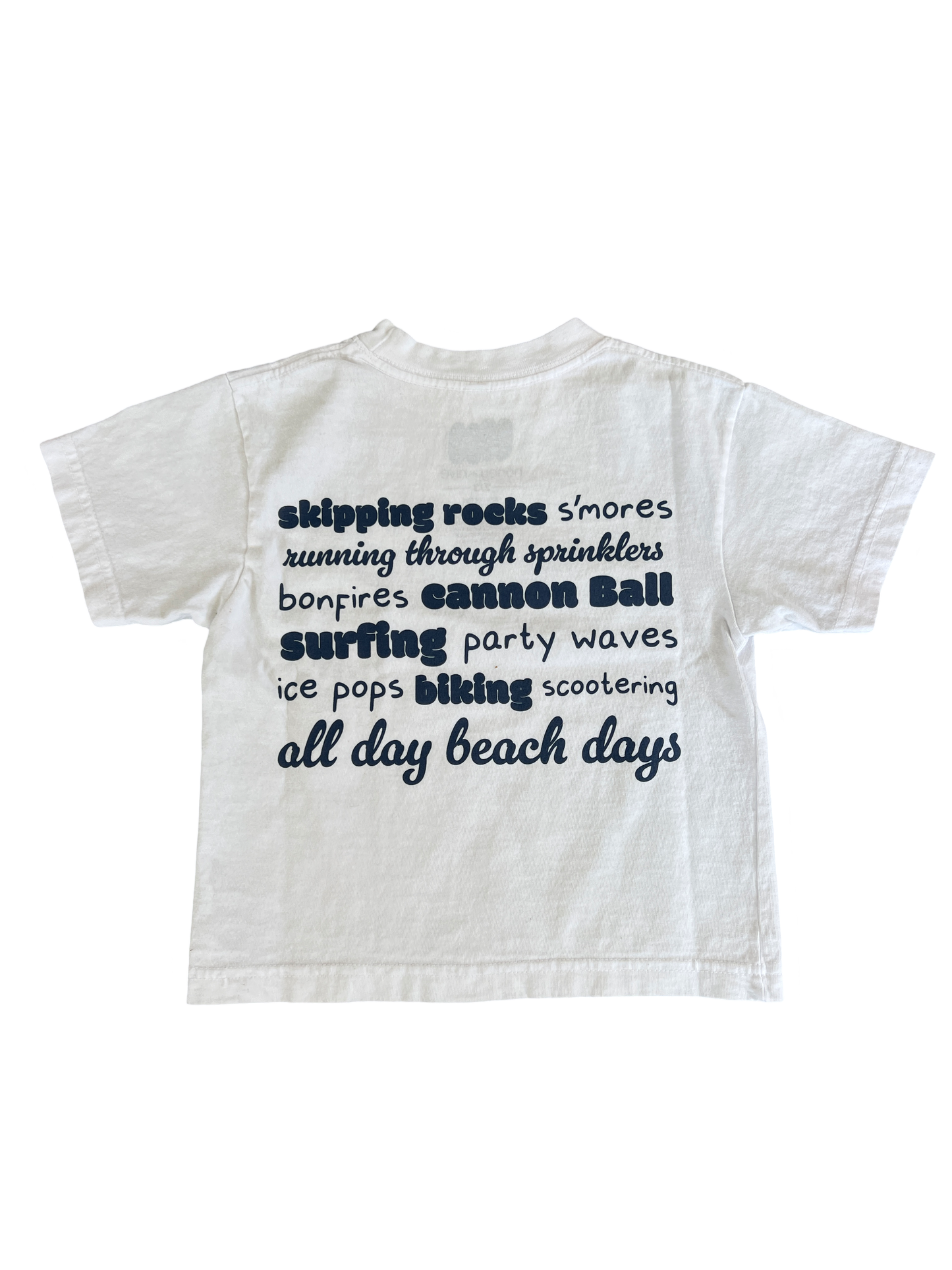 Our Signature Montauk Tee - White & Cobalt