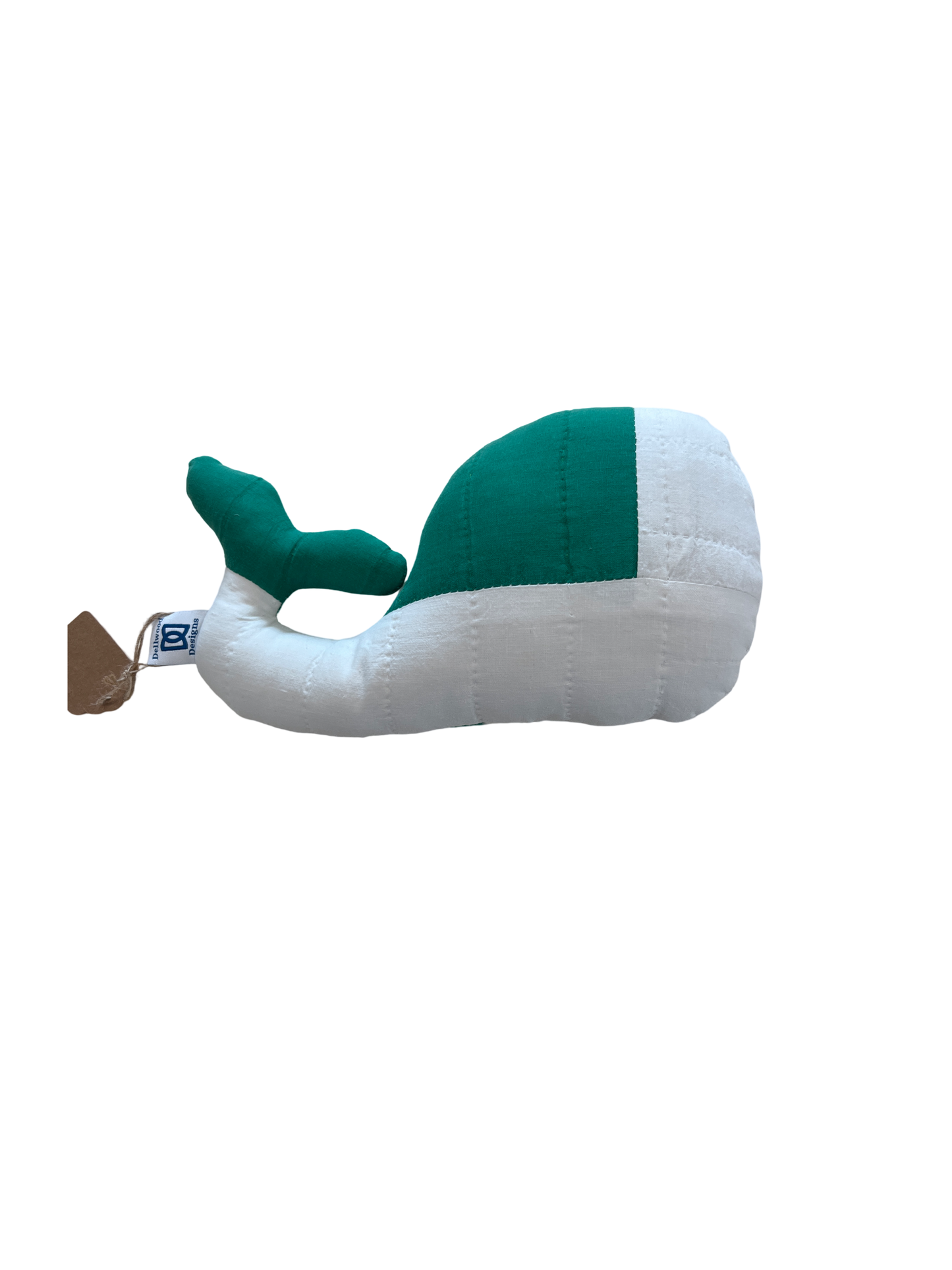 Vintage Quilted Stuffed Whale