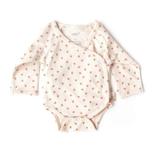 Organic Baby Bodysuit – Little Peach/ Newborn