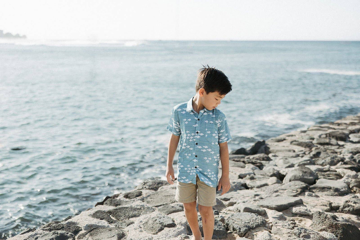 Ocean Blue Aloha Shirt
