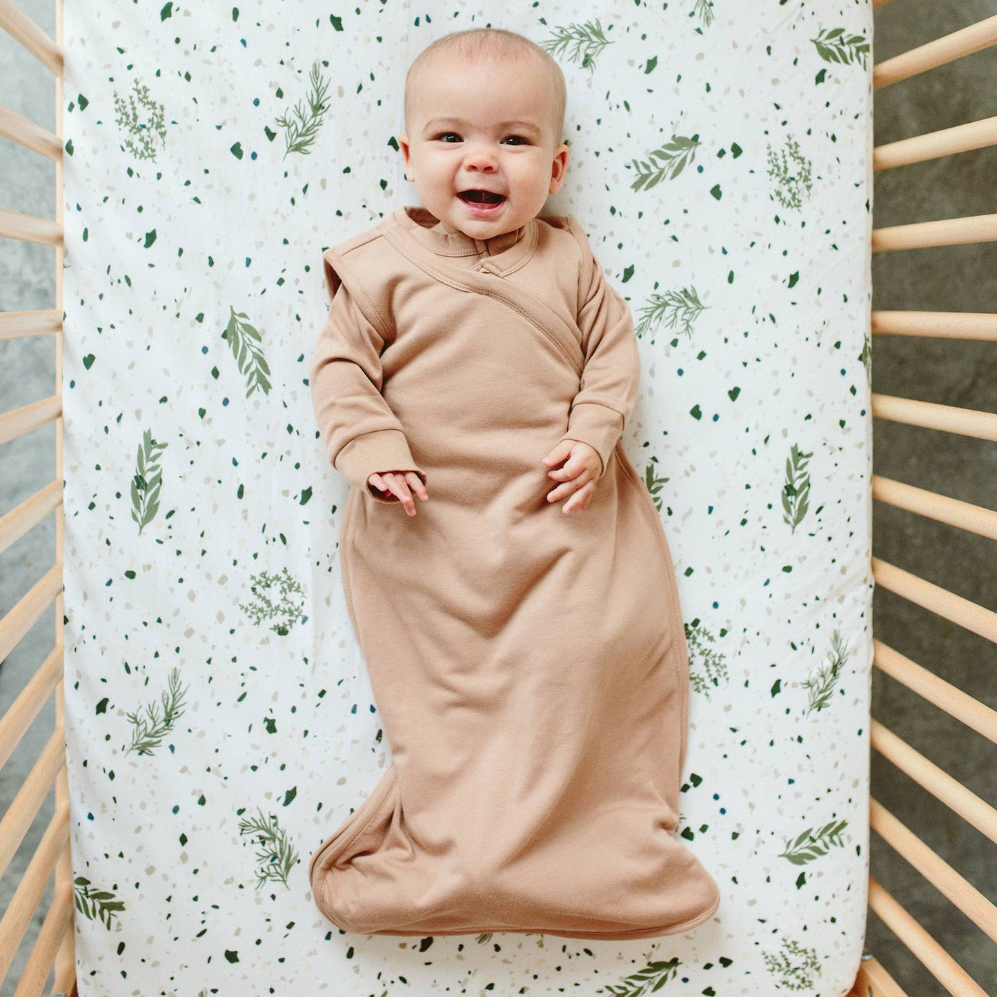 Viscose Bamboo + Organic Cotton Sleepbag - Sandstone