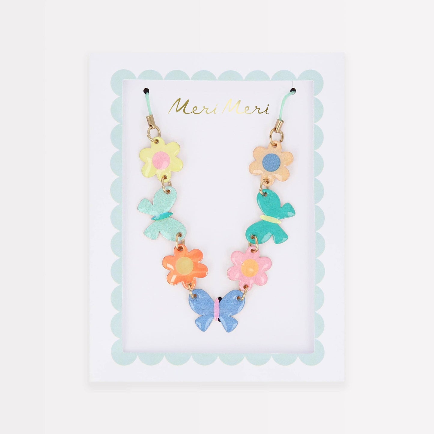 Meri Meri - Butterflies & Flowers Enamel Charm Necklace