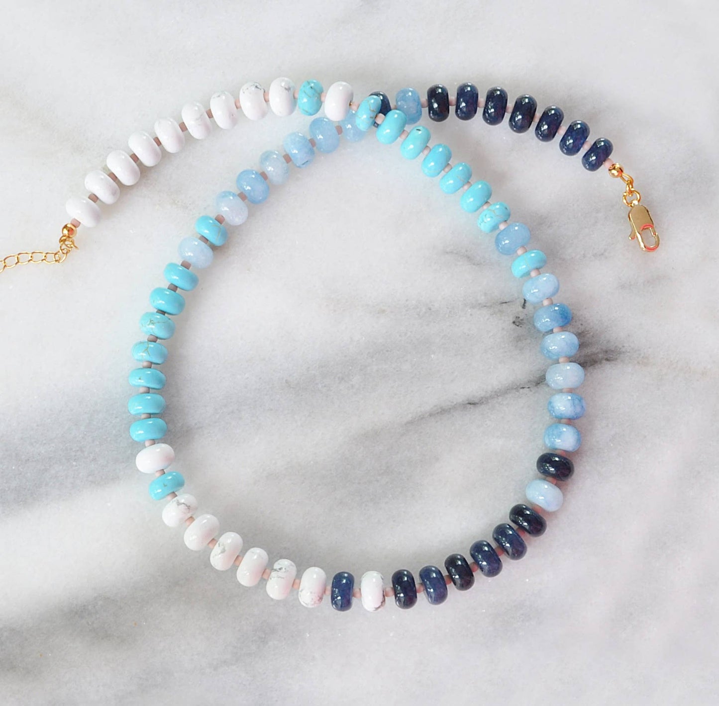 DOWN THE SHORE Chunky Candy Gemstone Necklaces: L.B.I.