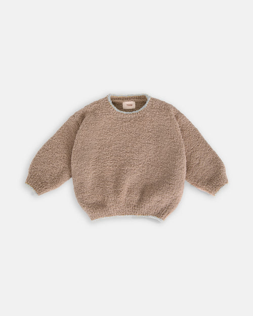 Fuzzy Boxy Sweater - Taupe