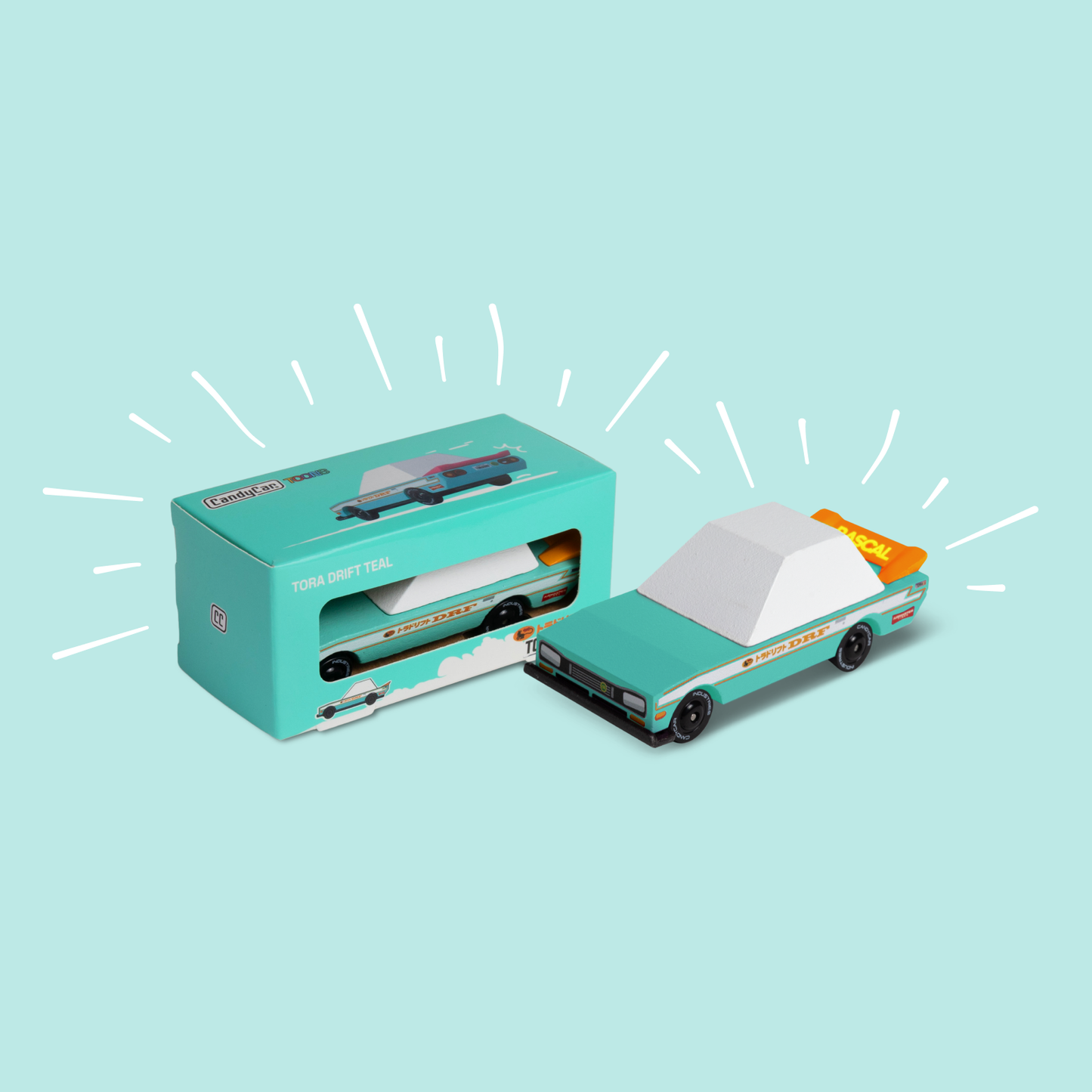 Candylab Toys - Tora Drift Teal TOONS™ Car