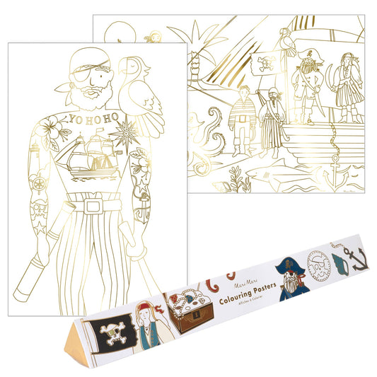 Pirate Colouring Posters