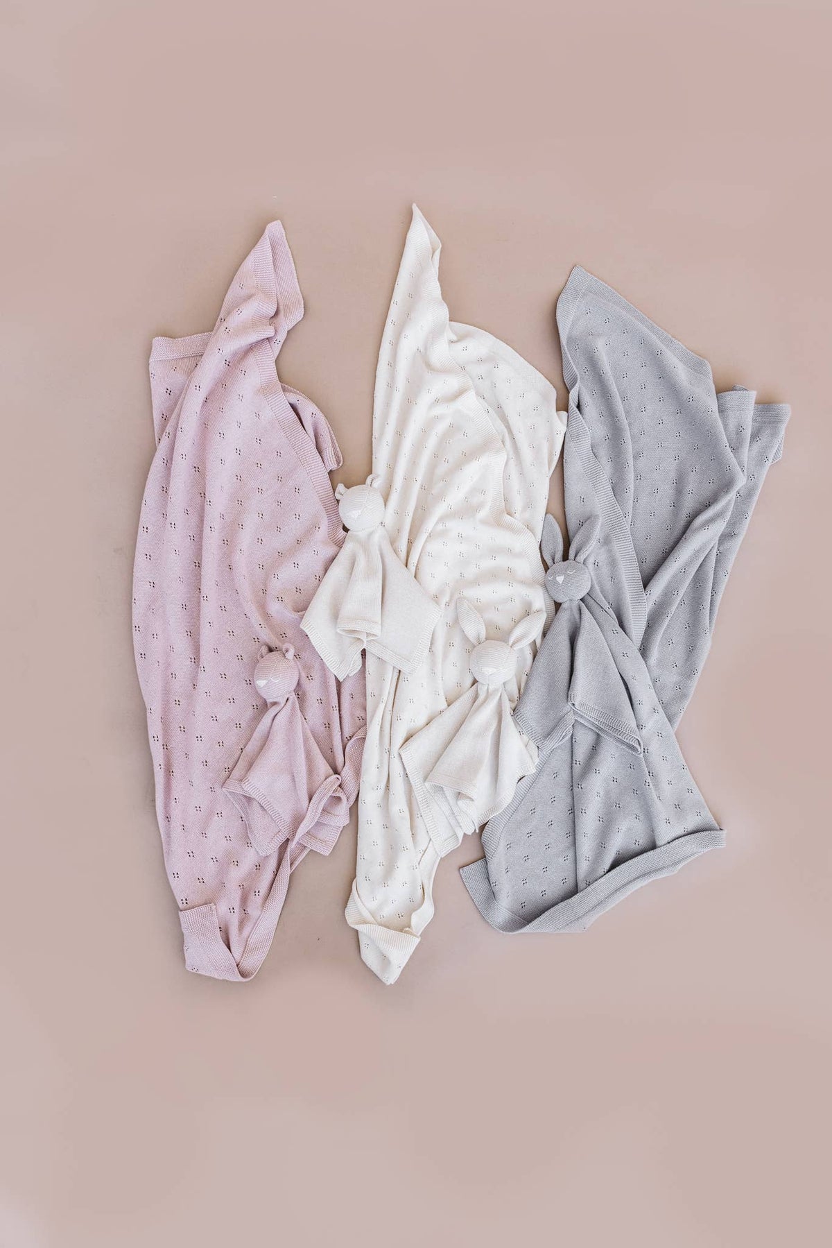 Heirloom Pique Blanket Blush Organic Cotton