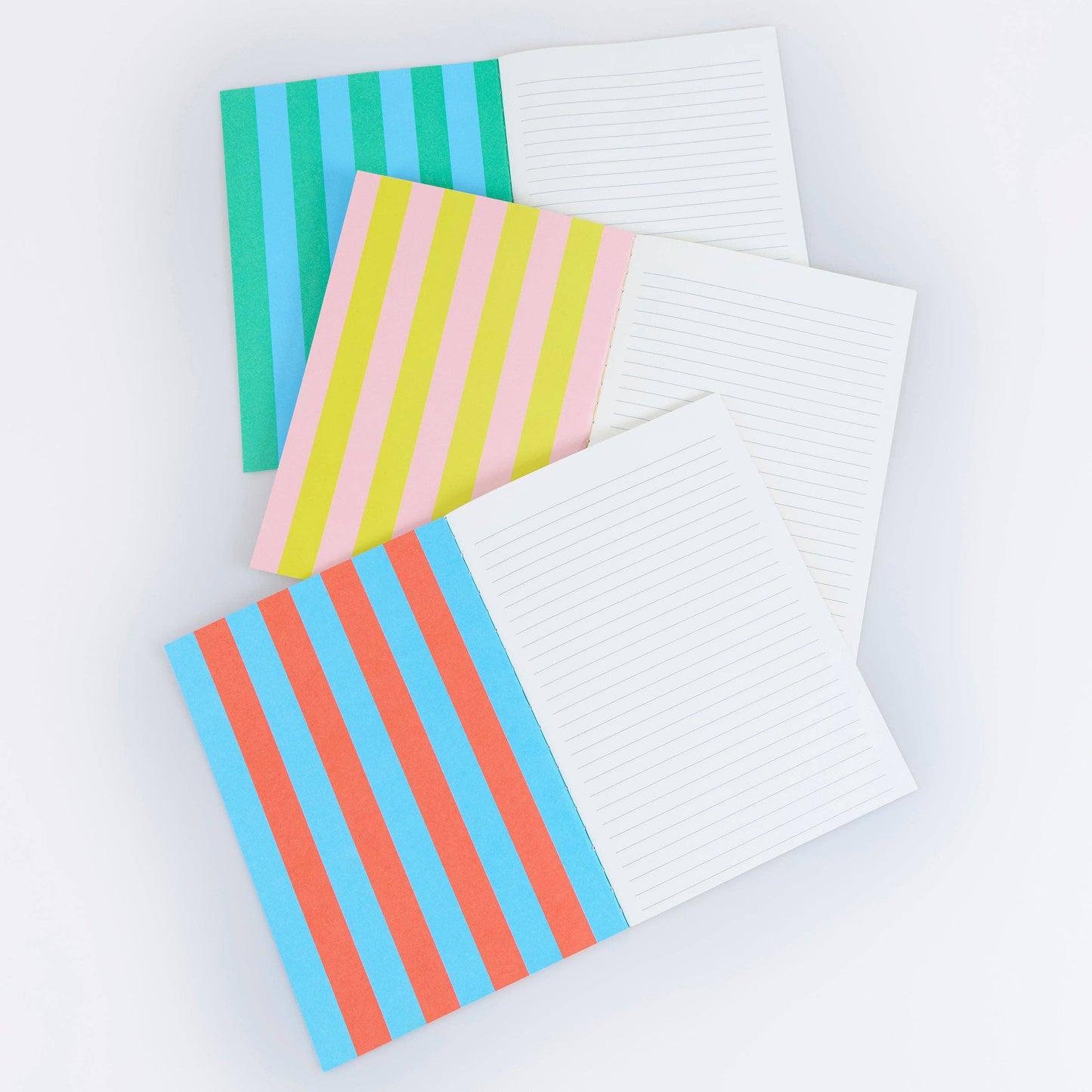 Meri Meri - Striped Softcover Notebook Set