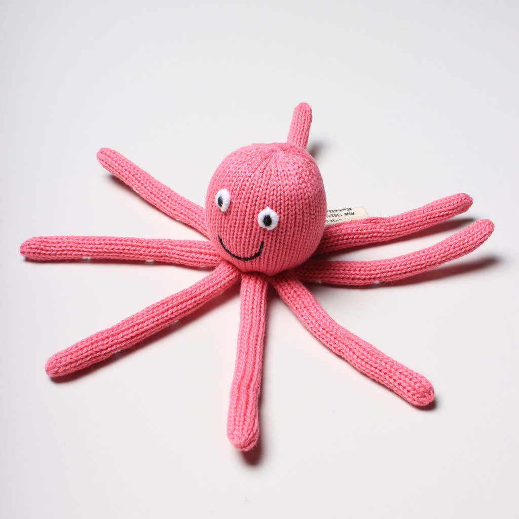 Pink Octopus Rattle