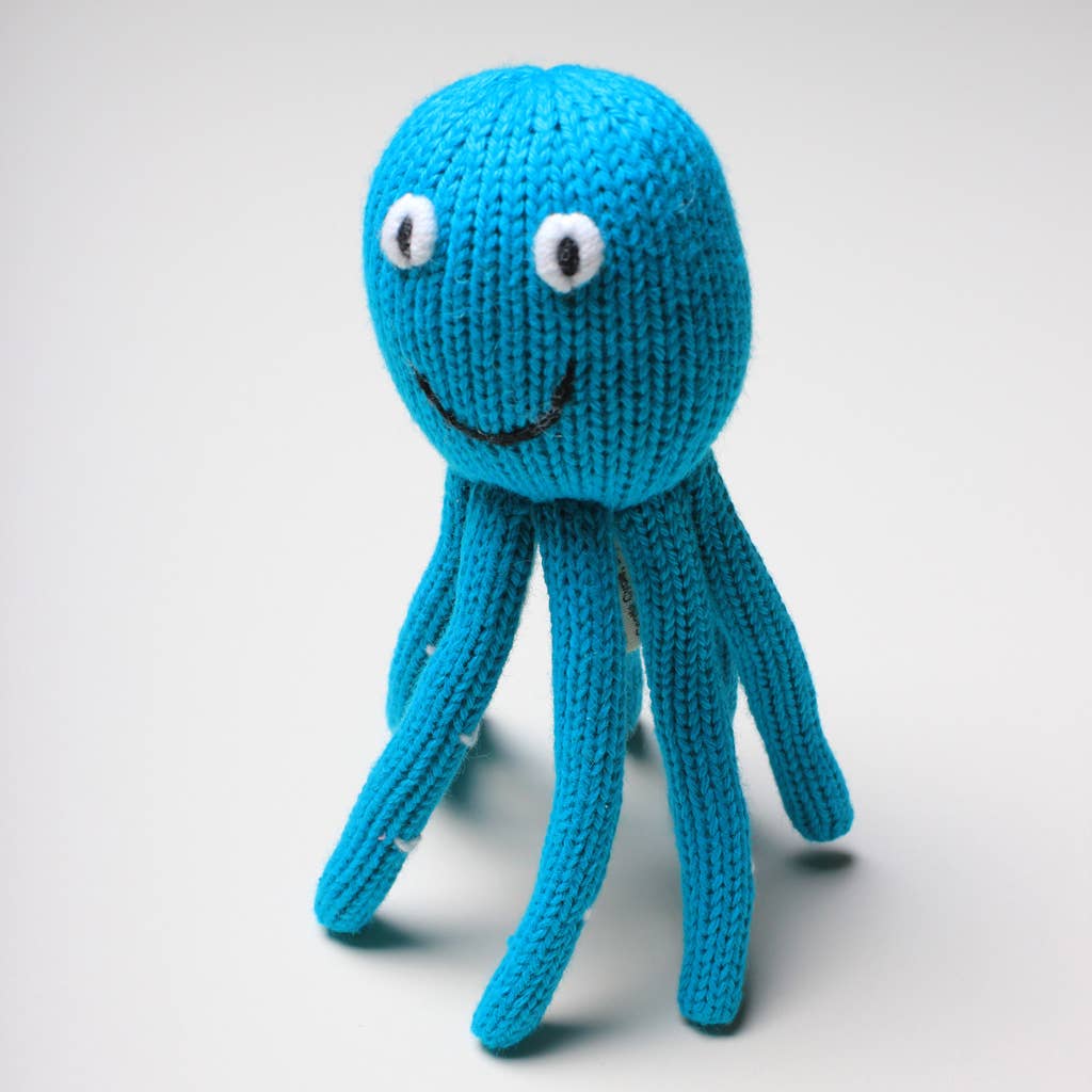 Turquoise Octopus Rattle