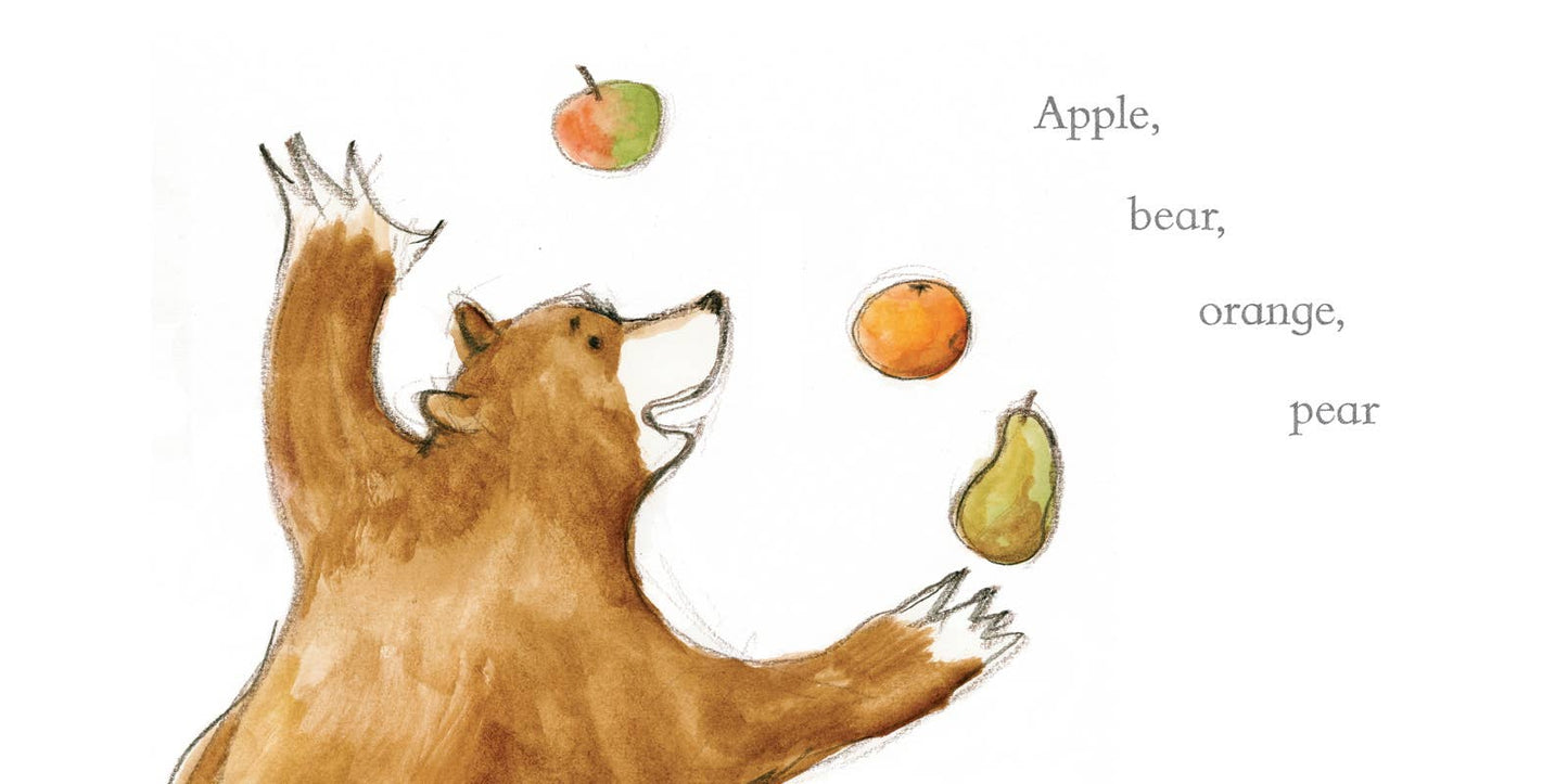 Orange Pear Apple Bear by Emily Gravett: Board Book