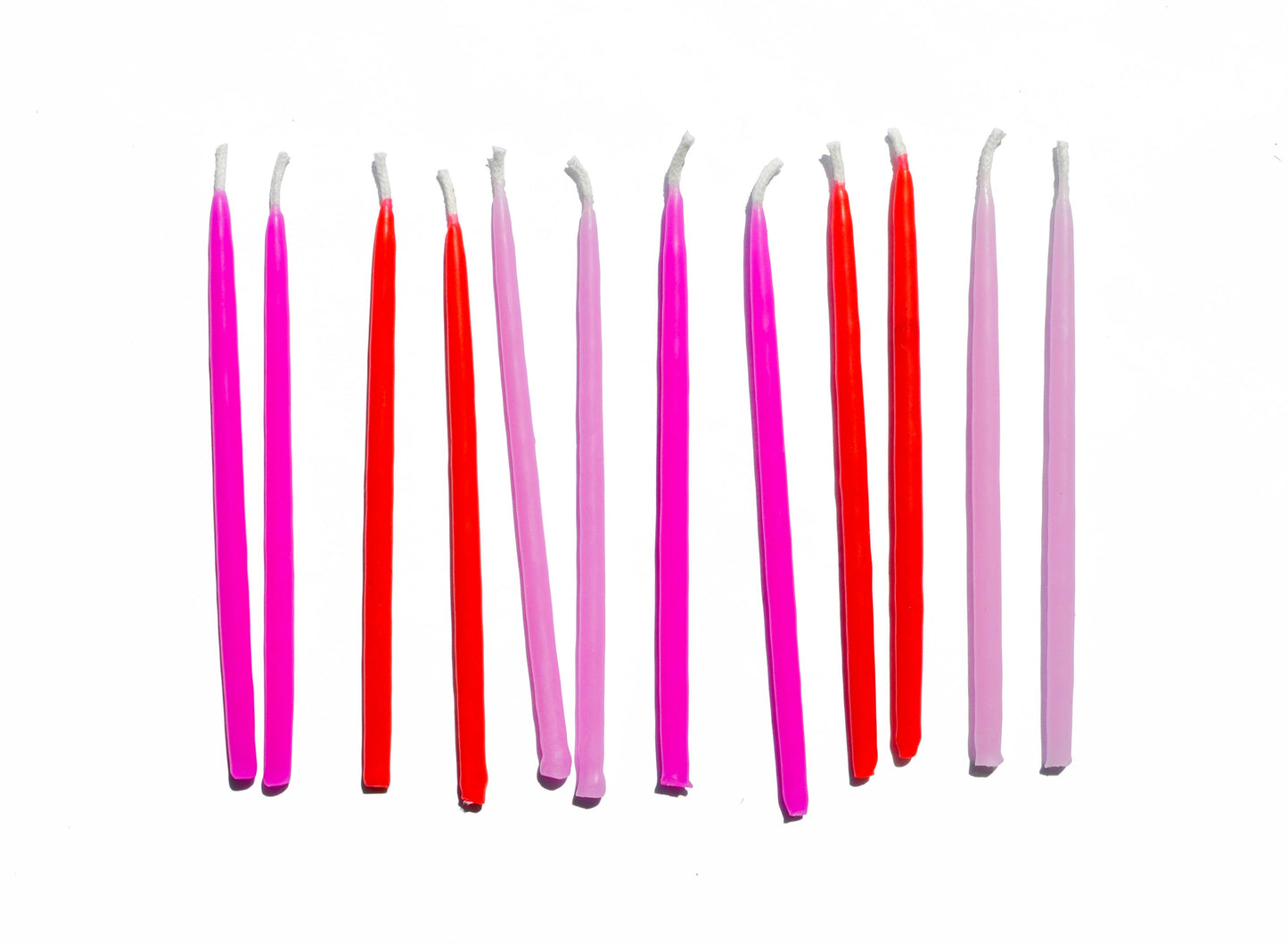 Hooray All Day - 100% Beeswax Hand-Dipped Birthday Candles - Pinks