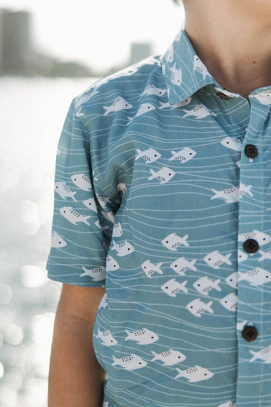 Ocean Blue Aloha Shirt