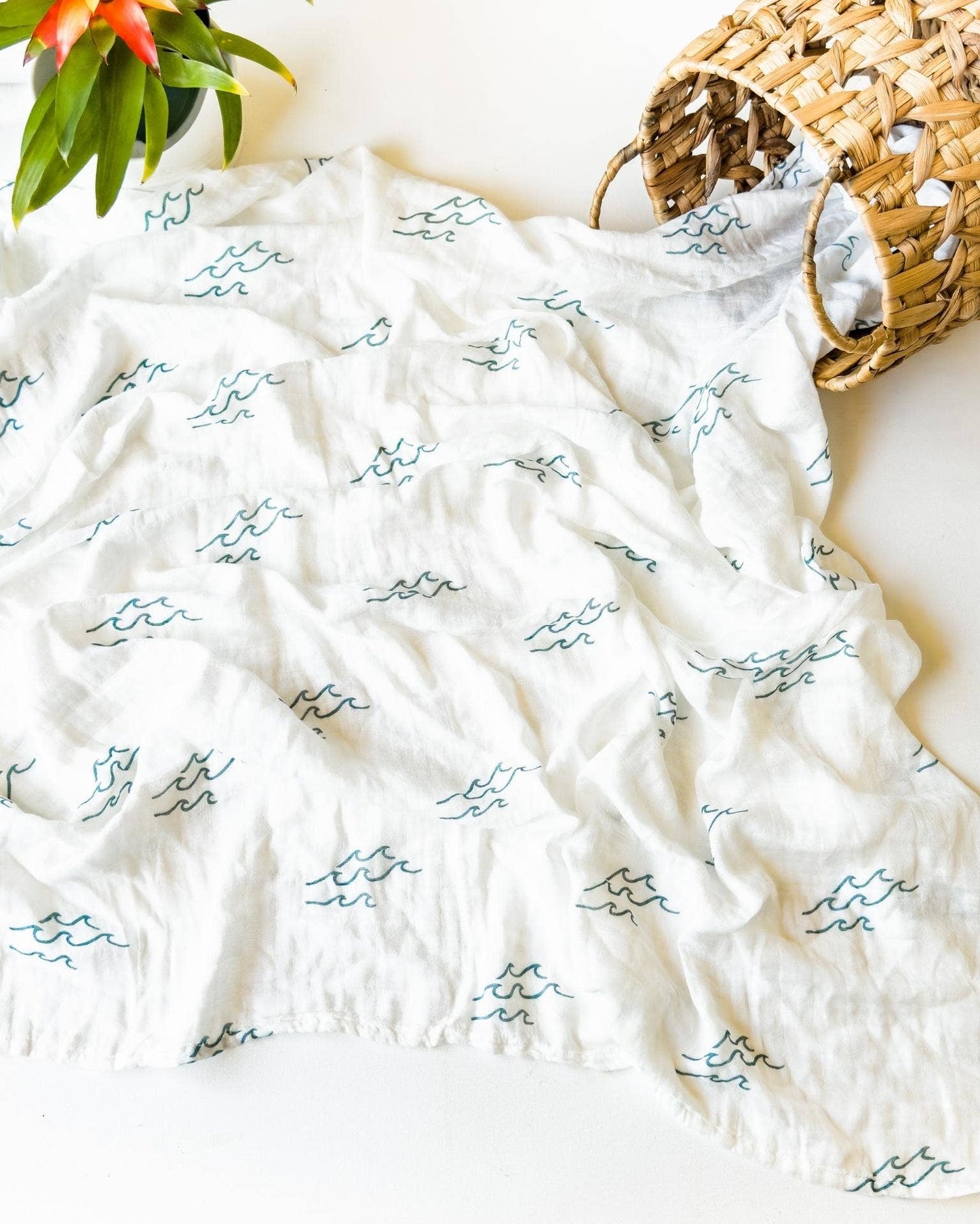 Organic Wave Baby Swaddle
