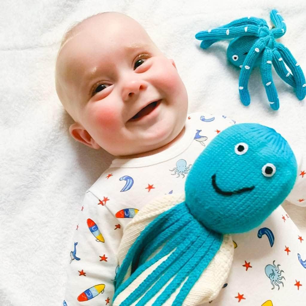 Pink Octopus Rattle