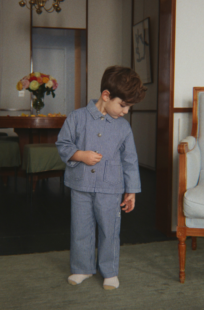 Luc Pant in Blue Stripe