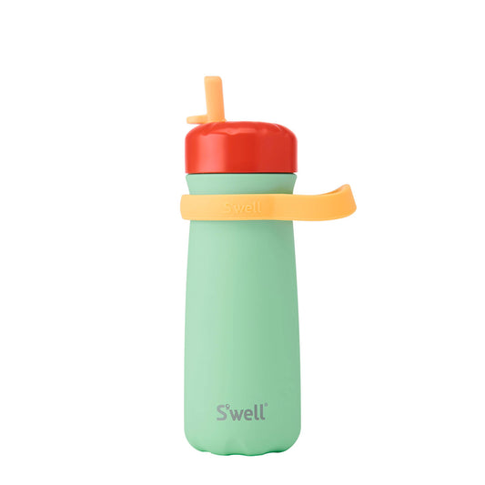 S'well - 16oz Spring Green Traveler with Flip Straw Lid