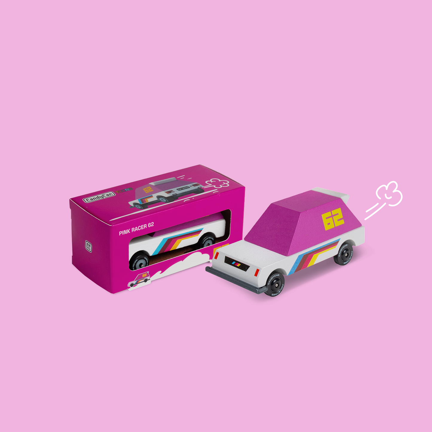 Candylab Toys - Pink Racer 62 TOONS™ Car