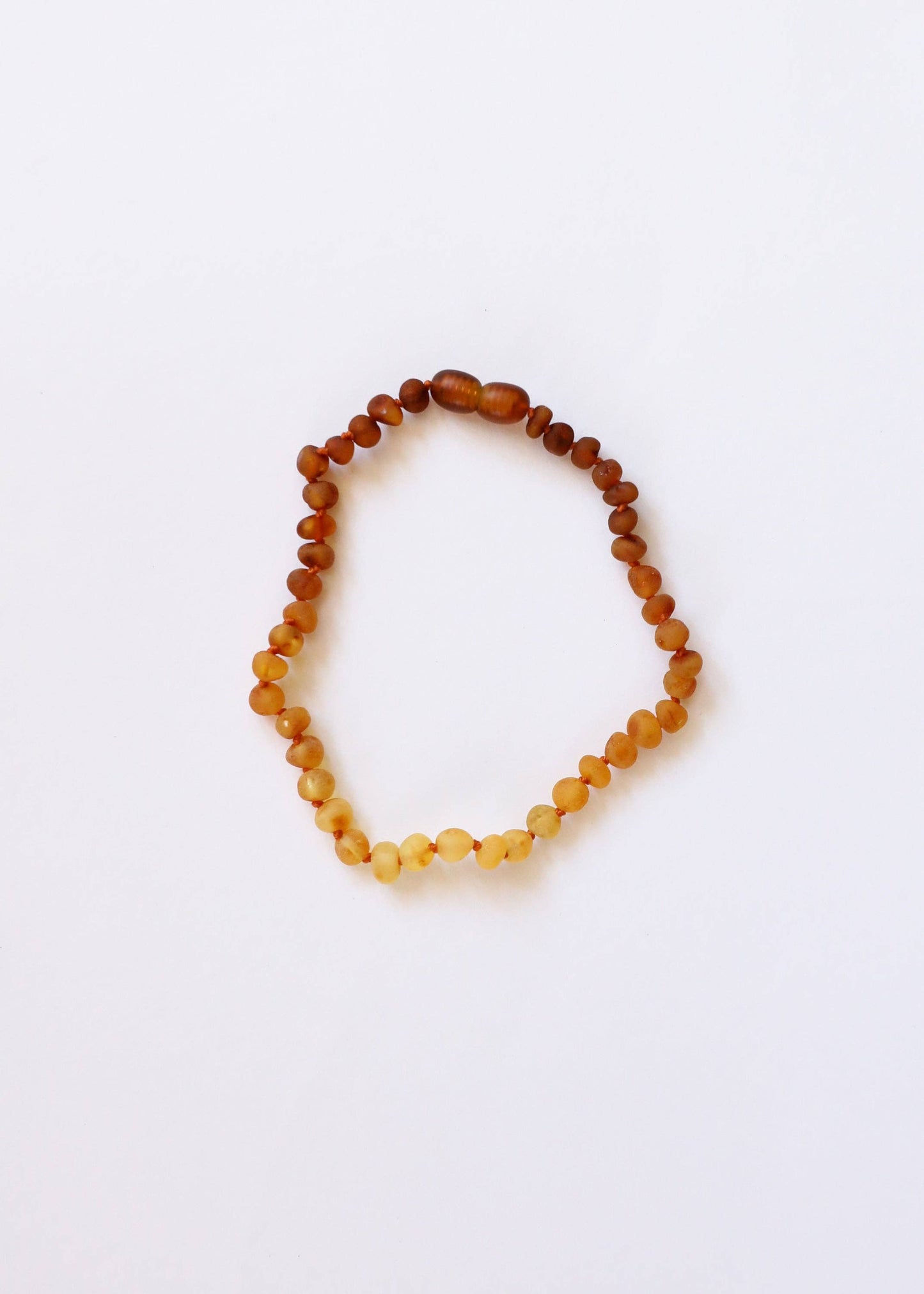 CanyonLeaf - Raw Baltic Amber + Sunflower 13" Child Necklace