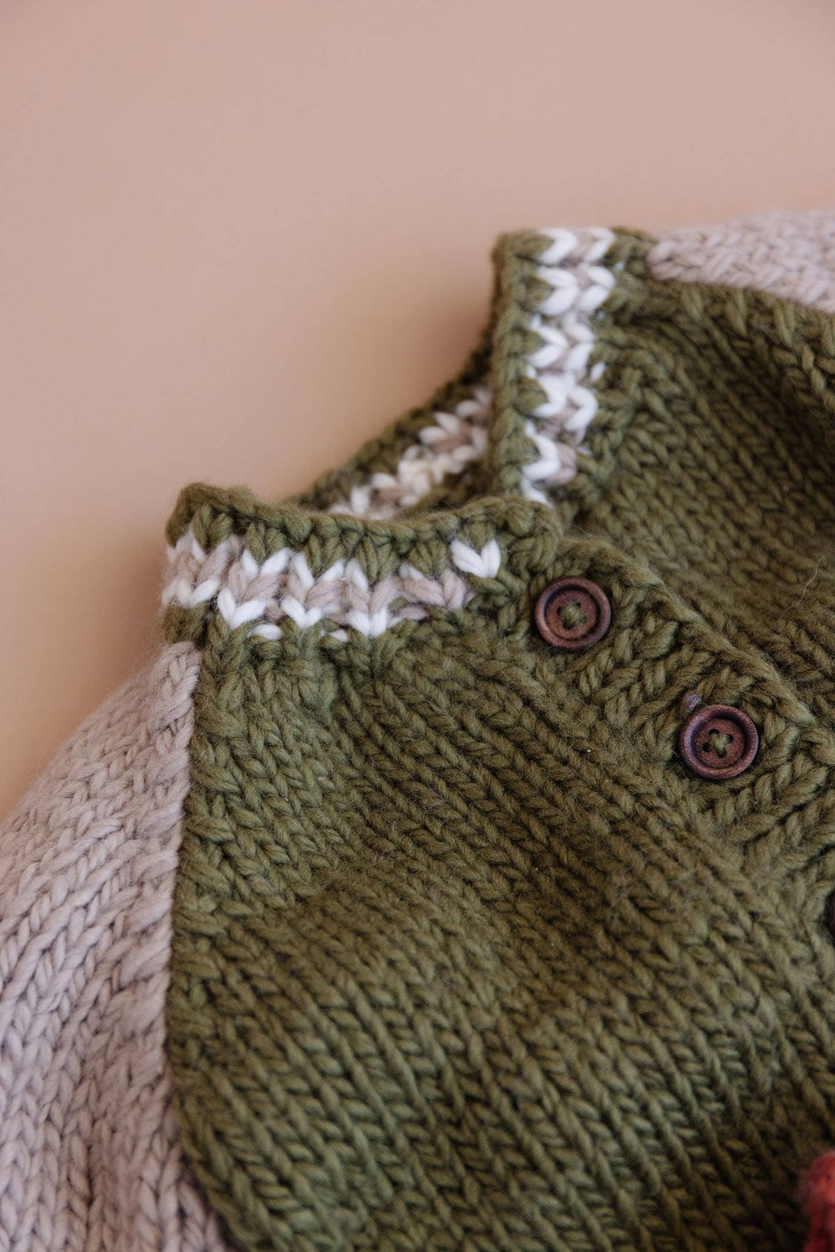 Varsity Cardigan: Moss
