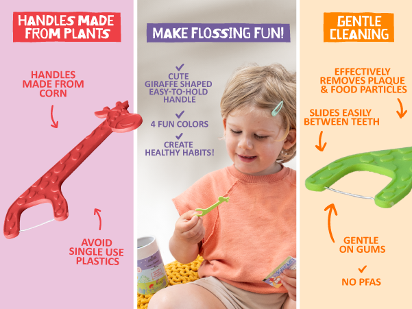 Jack N' Jill Fairy Floss Dental Flossers - 30 pack