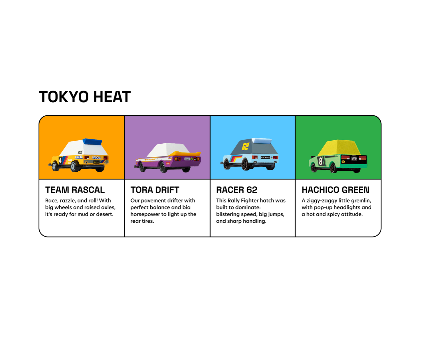 Candylab Toys - Tokyo Heat TOONS™ 4-Pack
