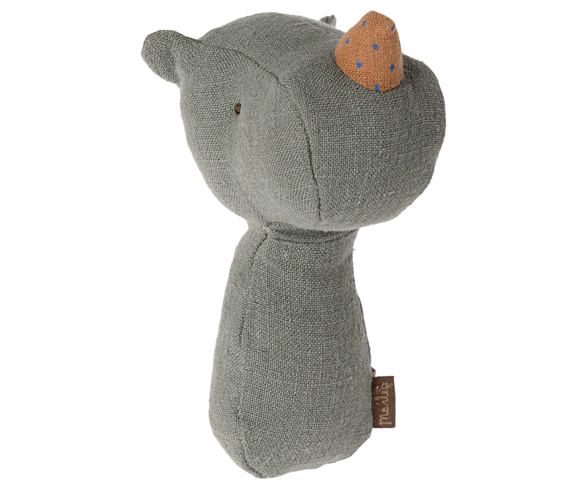 Lullaby Friends Rhino Rattle - Pine