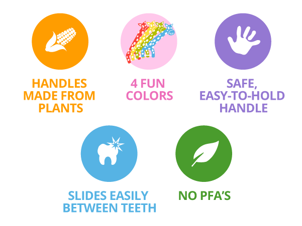 Jack N' Jill Fairy Floss Dental Flossers - 30 pack