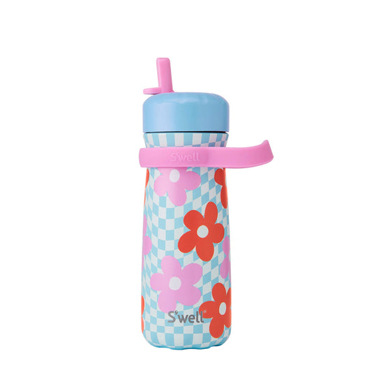 S'well - 16oz Pink Petal Traveler with Flip Straw Lid