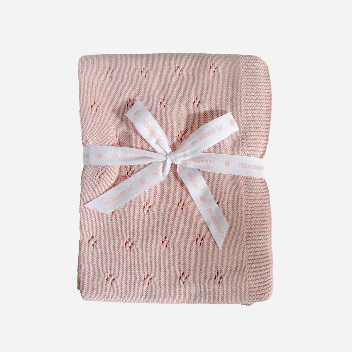Heirloom Pique Blanket Blush Organic Cotton