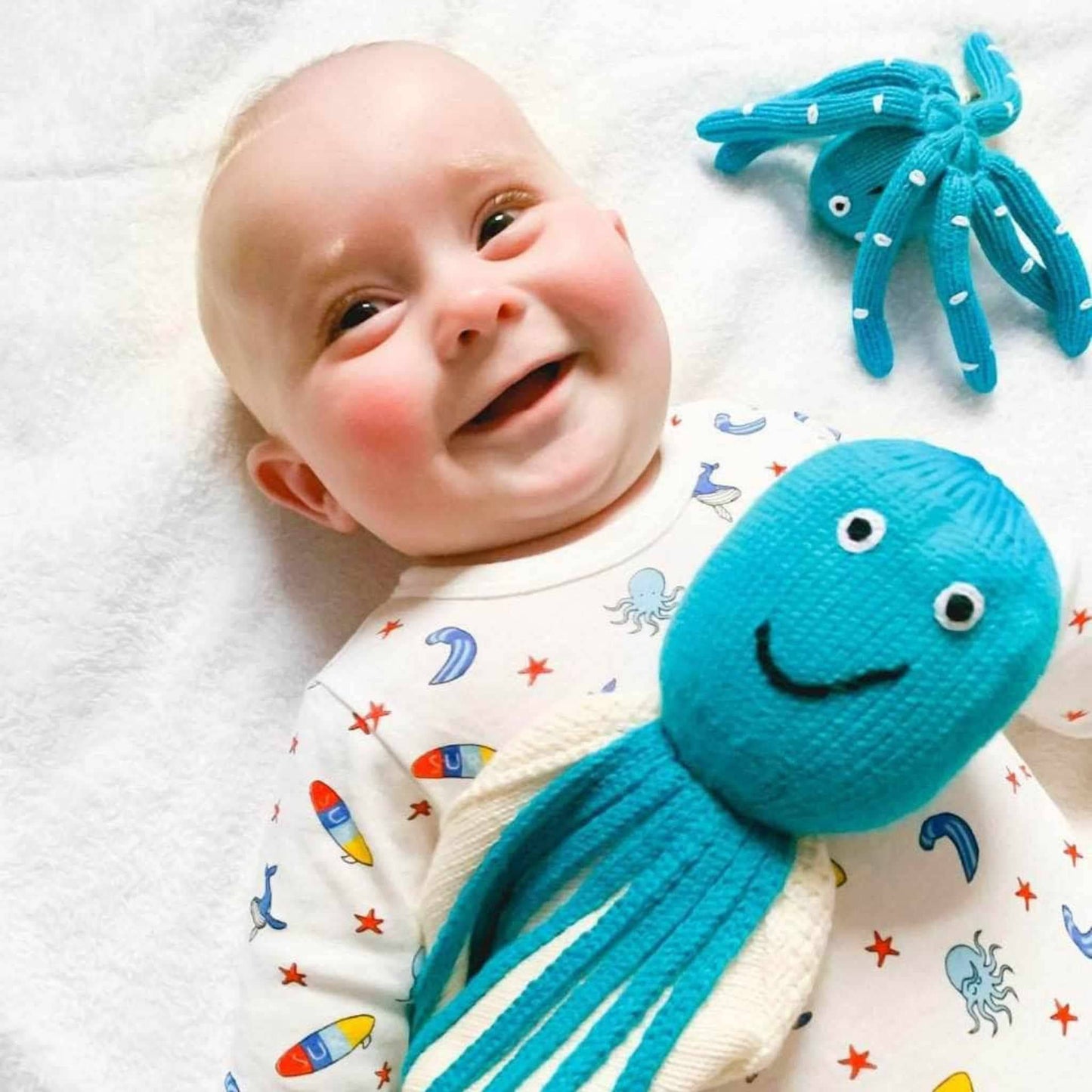 Turquoise Octopus Rattle