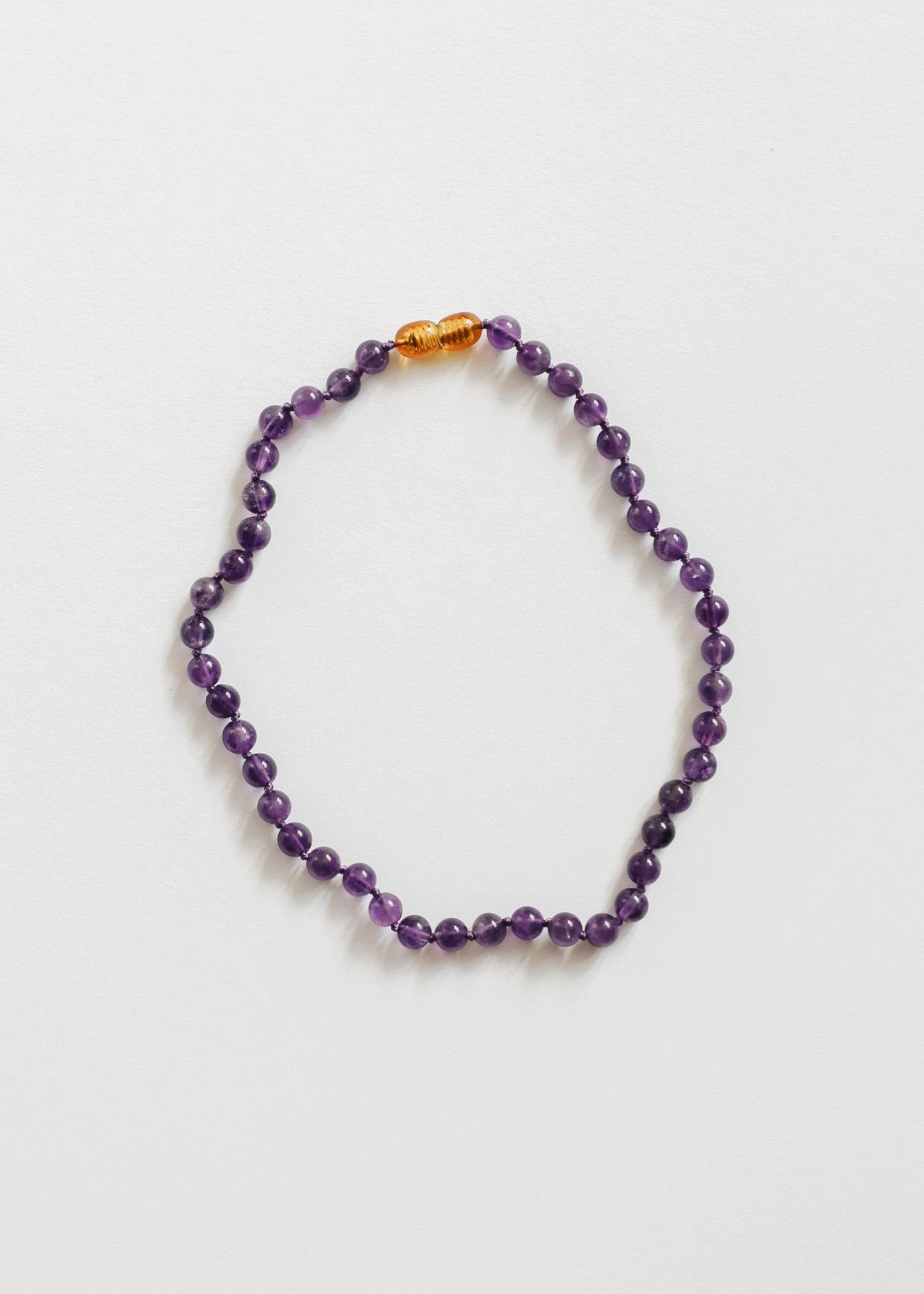 CanyonLeaf - Pure Gemstone + Amethyst ||13" Child Necklace