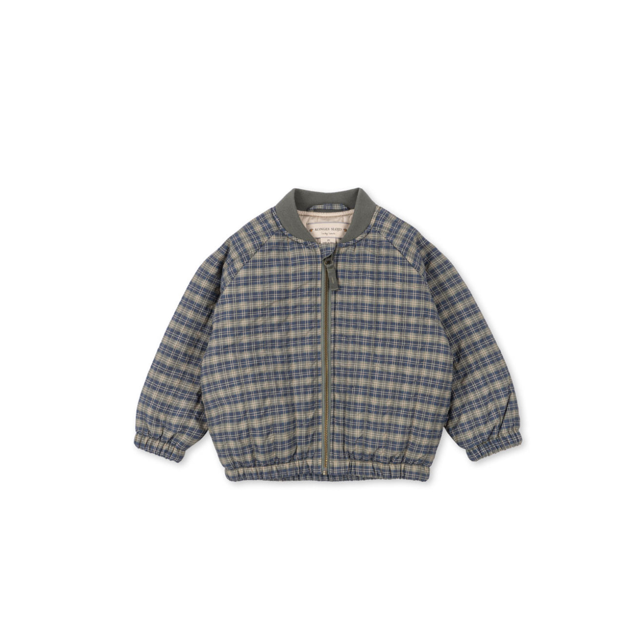 Juno Bomber Jacket || Blue Checkered