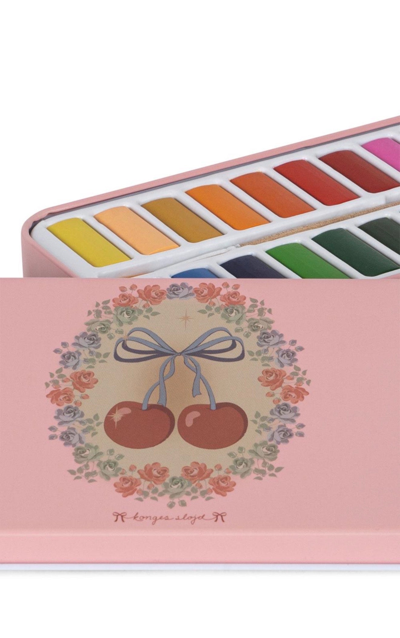 Water Color Tin - Cherry Bow