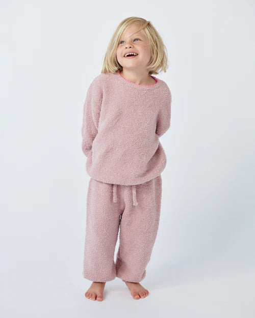 Fuzzy Lounge Pant - Ash Rose