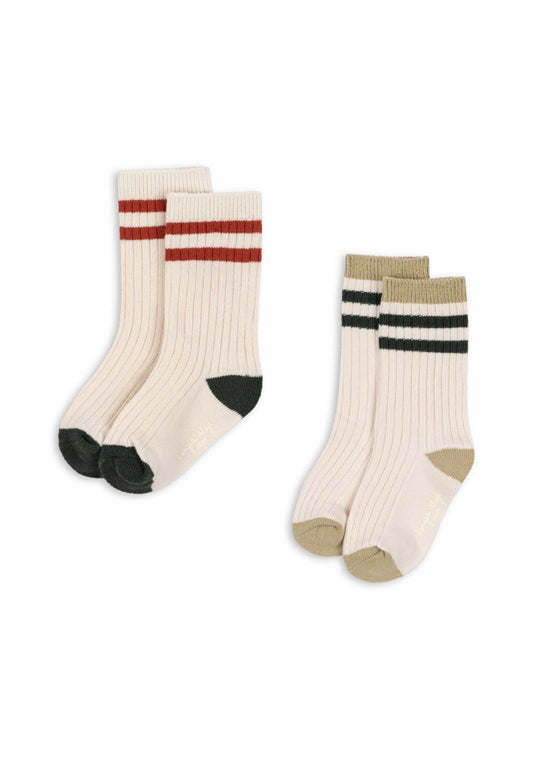 2 Pack Rib Sock