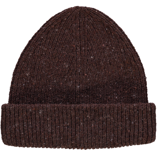 ADULT WOOL BEANIE Speckled Chocolate