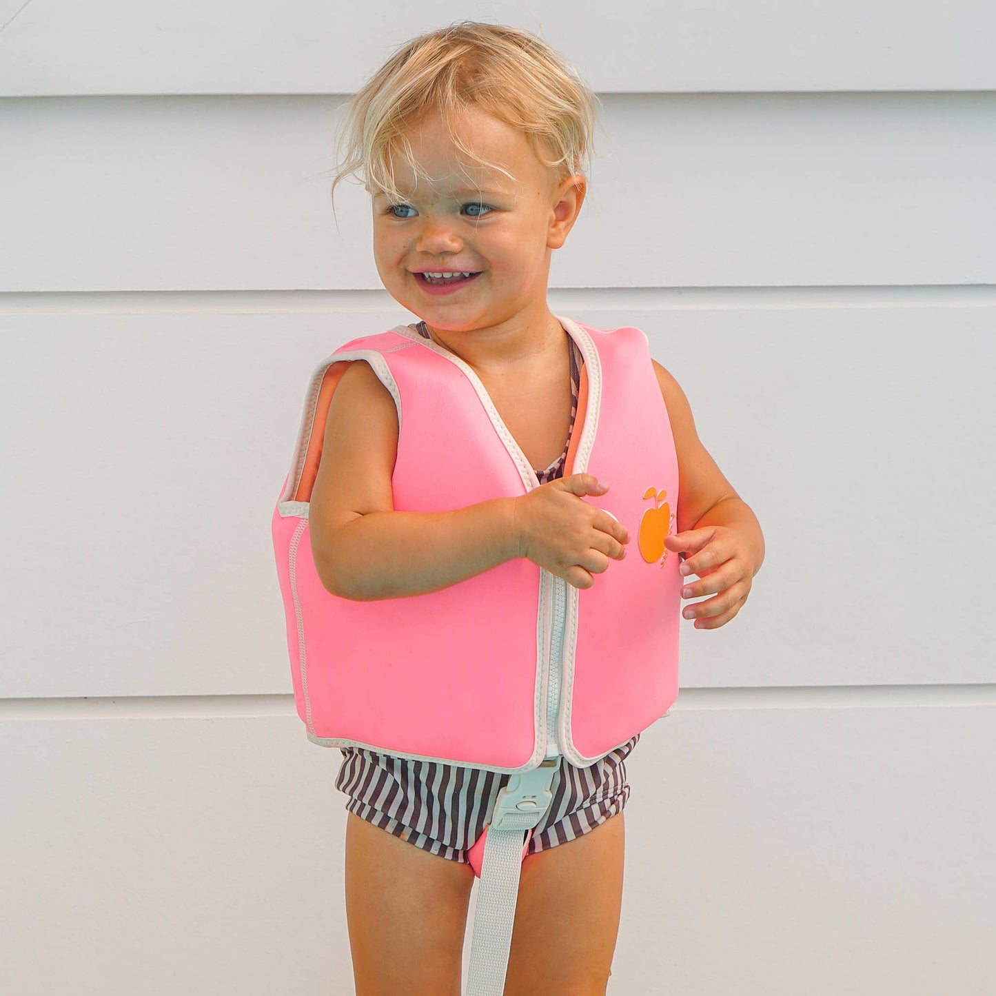 Float Vest Poppy the Peach Neon Pink