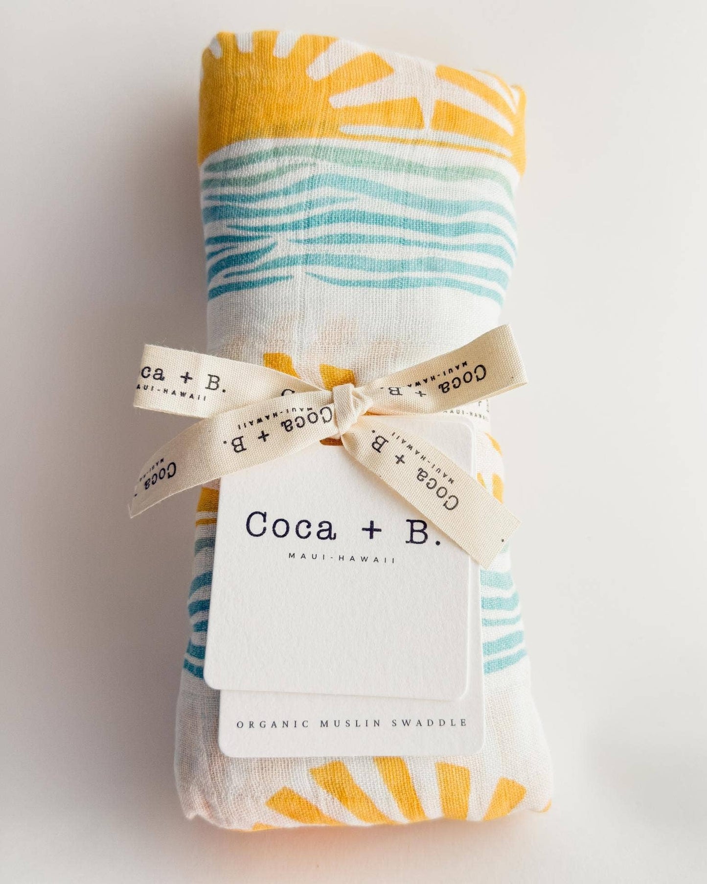 Sun + Wave Organic Baby Swaddle