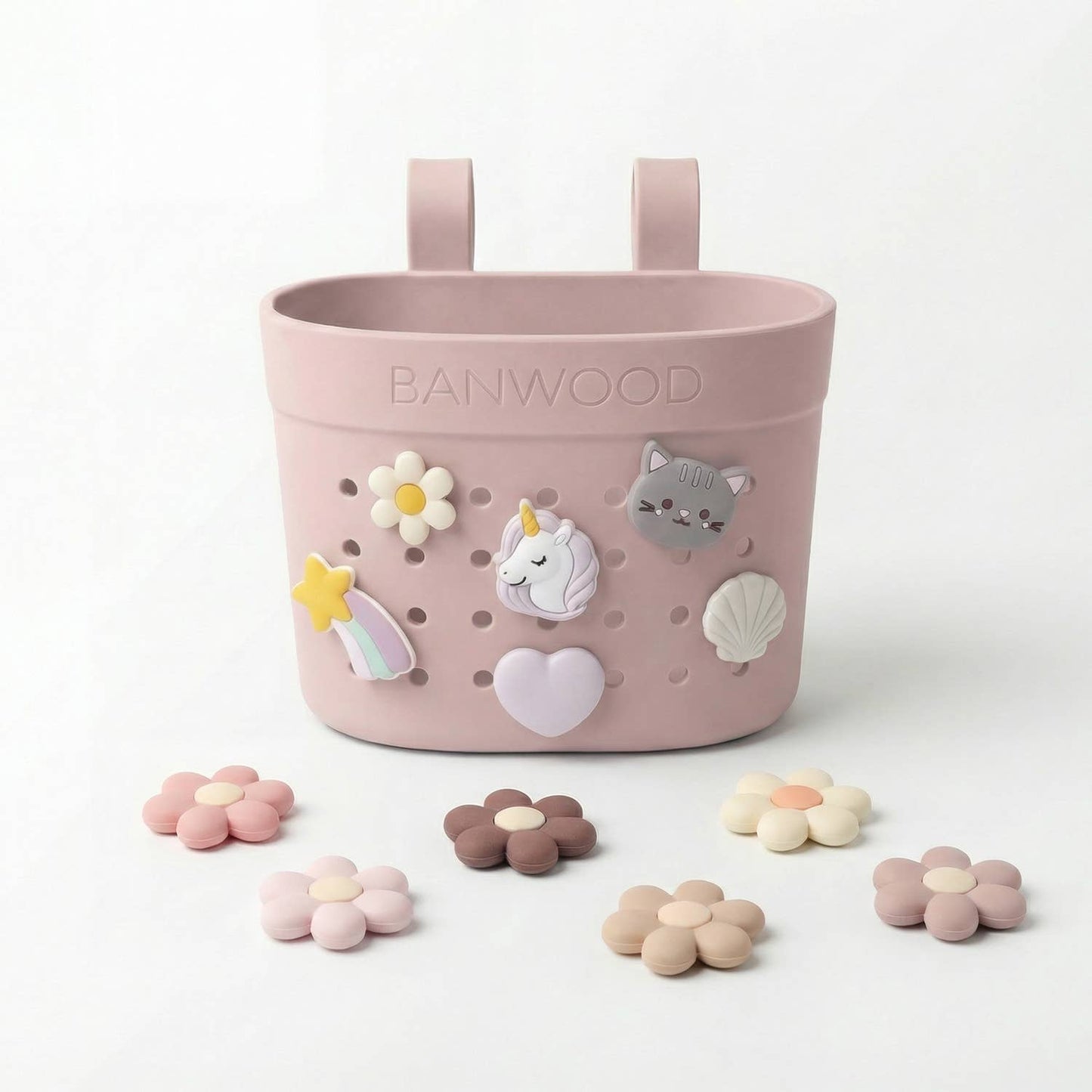 BANWOOD PIN & RIDE BASKET - FADEDPINK