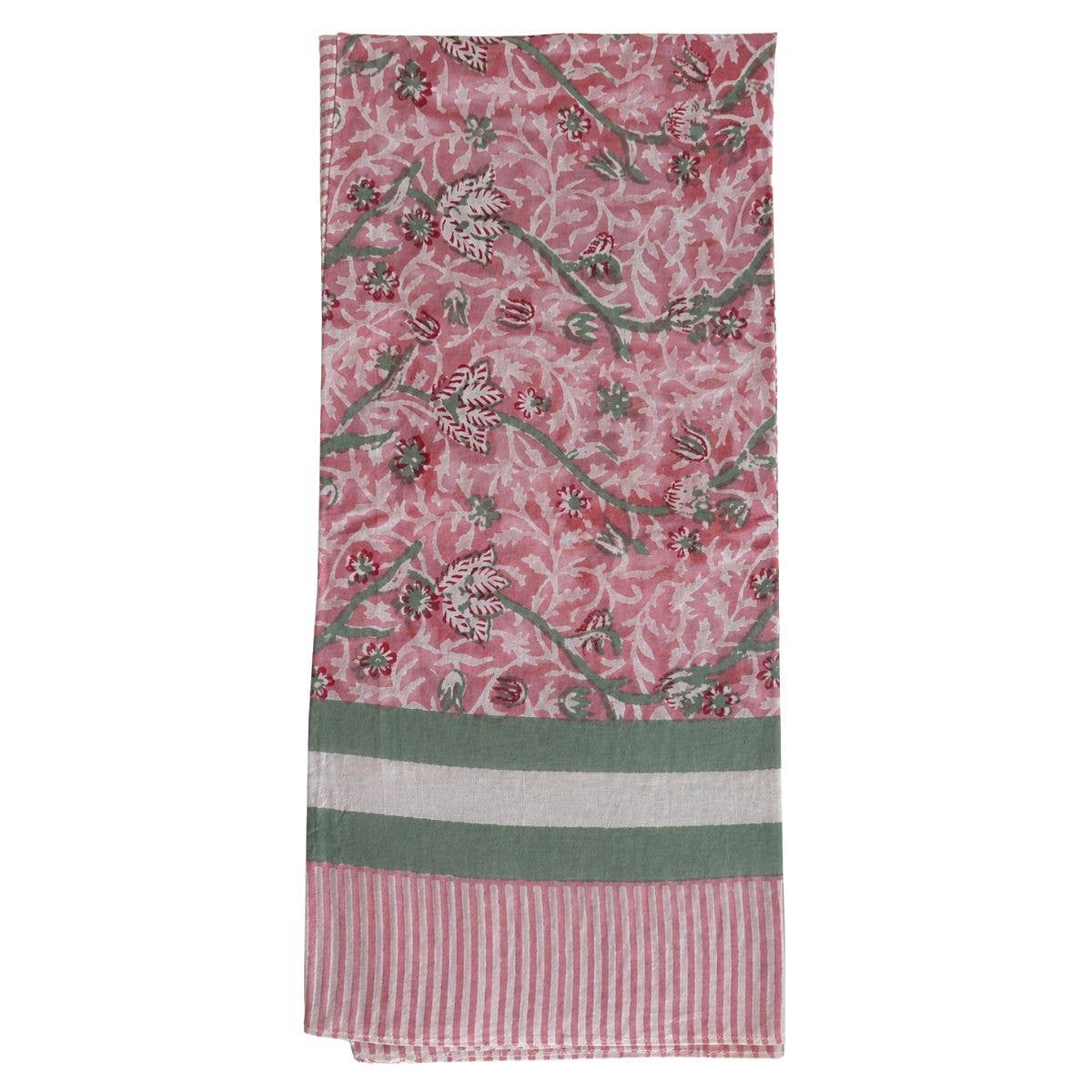 The Fox and The Mermaid - Block Printed Cotton Sarong