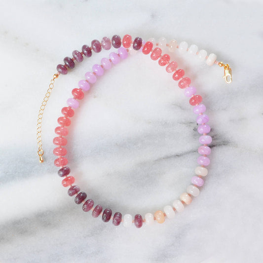 DOWN THE SHORE Chunky Candy Gemstone Necklaces: Asbury Park